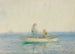 dwóch postaci na łodzi - Henry Scott Tuke — widok dzieła