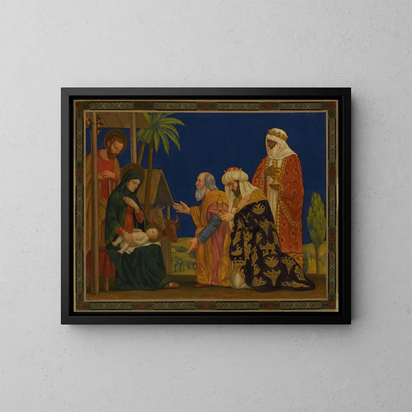 Trzech Mędrców - Henry Siddons Mowbray — oprawiony obraz na ścianie