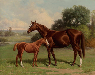 Castalie et le poulain - Henry Stull — widok dzieła