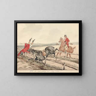 Henry Thomas Alken - Qualified Horses and Unqualified Riders Got in and Getting Out Very Clever.webp
