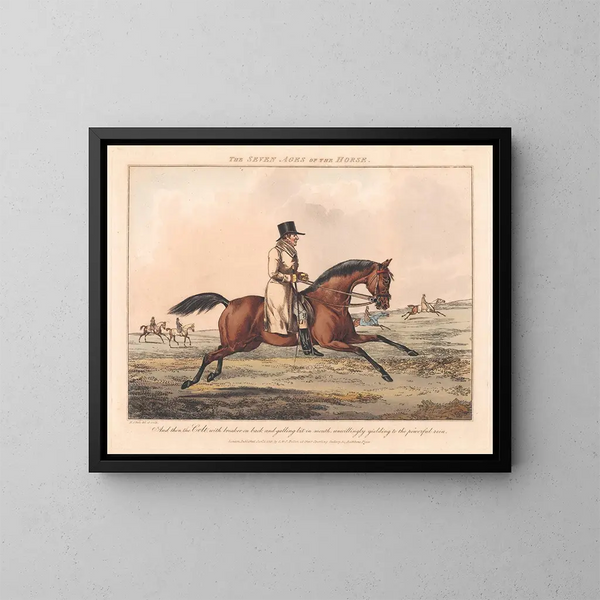 Les Sept Âges du Cheval - Henry Thomas Alken — oprawiony obraz na ścianie
