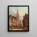 Dzień na targu w Honfleur, Normandia - Henry Thomas Schafer — oprawiony obraz na ścianie