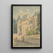 Château de Vouzan - Henry Victor Burgy — oprawiony obraz na ścianie