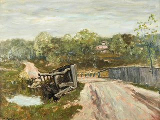 La clôture en pierre - Henry Ward Ranger — widok dzieła