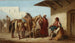 Scena orientalna, sprzedaż koni - Henryk Pillati — widok dzieła