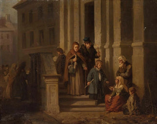 Przed kościołem - Henryk Pillati — widok dzieła