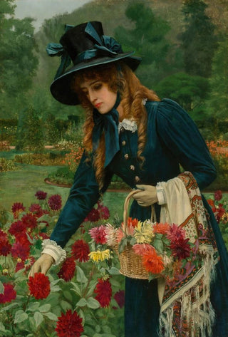 Herbert Gustave Schmalz - The flower girl.webp