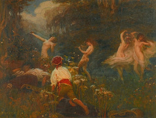 Pierwszy szkic na poranek vintage - Herbert James Draper — widok dzieła