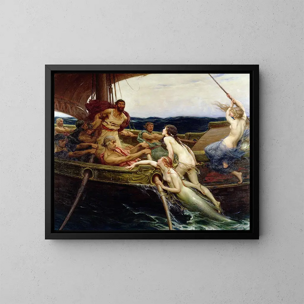 Ulysse et les Sirènes - Herbert James Draper — oprawiony obraz na ścianie