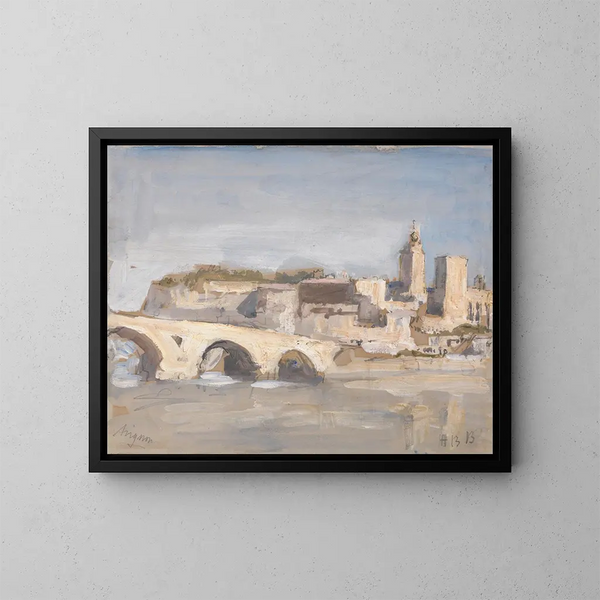 Most w Avignon - Hercules Brabazon Brabazon — oprawiony obraz na ścianie