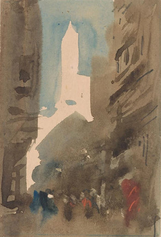 Hercules Brabazon Brabazon - Street Scene with White Tower.webp