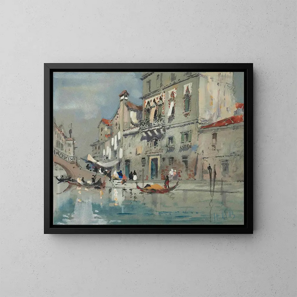 La maison de Tintoretto à Venise - Hercules Brabazon Brabazon — oprawiony obraz na ścianie