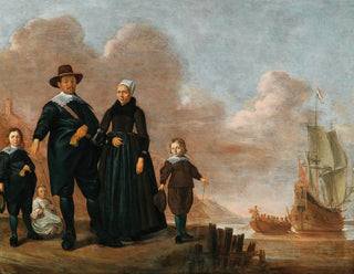 Herman Doncker - Portrait of a family said to be Dirk Janssen Bol and his wife Marritge Claesdr with their children.webp