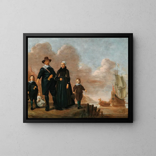 Herman Doncker - Portrait of a family said to be Dirk Janssen Bol and his wife Marritge Claesdr with their children.webp