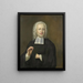 Justus Tjeenk 1730-82 jeden z założycieli Zeeuws Genootschap Towarzystwa Zelandii Minister w Vlissingen - Herman Frederik van Hengel — oprawiony obraz na ścianie
