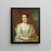 Margaretha Leuveling 1738-83 żona Justusa Tjeenka - Herman Frederik van Hengel — oprawiony obraz na ścianie