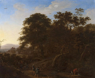 pejzaż z podróżnikami - Herman Saftleven — widok dzieła