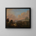 Bataille aux portes de Rome avec vue sur le château Saint-Ange - Herman van Lin — oprawiony obraz na ścianie