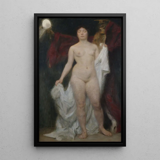 Hermann Behrens - Weiblicher Akt mit Tod als Vanitasallegorie.webp