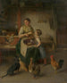 Krojenie chleba - Hermann Bever — widok dzieła