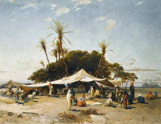 Pustynny obóz - Hermann David Salomon Corrodi — widok dzieła