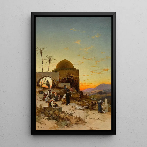 Hermann David Salomon Corrodi - Evening Prayers Outside Jerusalem.webp