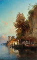 Refuge au bord de la mer - Hermann David Salomon Corrodi — widok dzieła