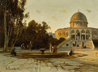 Le Dôme du Rocher Jérusalem - Hermann David Salomon Corrodi — widok dzieła