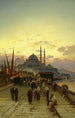 Most Galata w Konstantynopolu - Hermann David Salomon Corrodi — widok dzieła