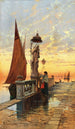 Wenecja, modlitwa w Chioggia - Hermann David Salomon Corrodi — widok dzieła