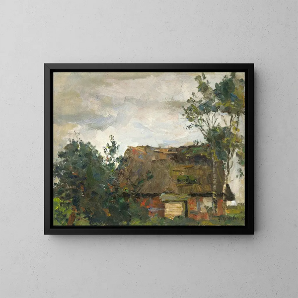 Maison ancienne - Hermann Groeber — oprawiony obraz na ścianie