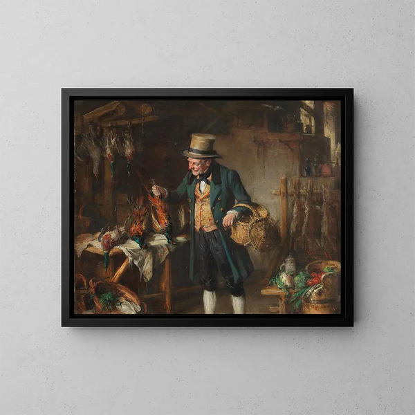 Une bonne prise - Hermann Kern — oprawiony obraz na ścianie