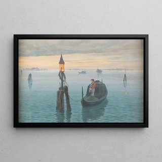 Hermann Krezzer - Evening In The Venetian Lagoon.webp