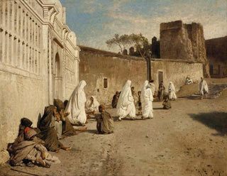 Wejście do Alhambry, Hiszpania - Hermann Ottomar Herzog — widok dzieła