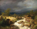 Młyn na potoku - Hermann Ottomar Herzog — widok dzieła