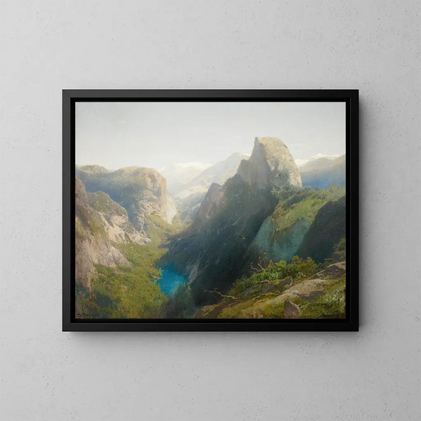 Lac Miroir, Yosemite - Hermann Ottomar Herzog — oprawiony obraz na ścianie