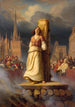 Śmierć Joanny d'Arc na stosie - Hermann Stilke — widok dzieła