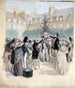Victor Hugo sadzący drzewo wolności na placu Królewskim w 1848 roku - Hermann Vogel — widok dzieła