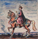 Hetman na koniu Bohdan Zenobi Chmielnicki 1595-1657 - Ivan Ivanec — widok dzieła