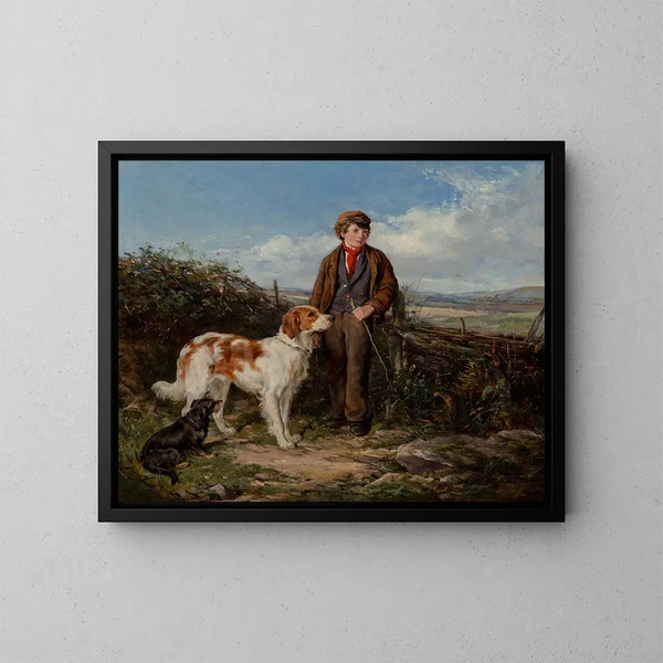 Le messager - Heywood Hardy — oprawiony obraz na ścianie