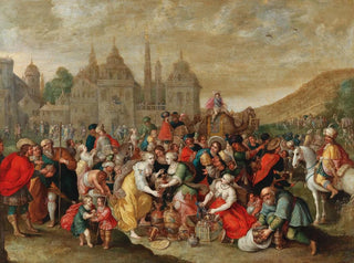 Wyprawa Izraelitów z Egiptu - Hieronymus Francken III — widok dzieła
