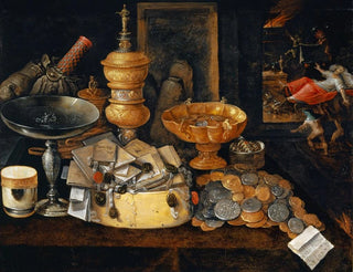 Hieronymus Francken II - Riches And The Death Of The Miser Still Life.webp