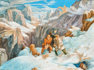 Scena na przełęczy Saint-Gothard - Hieronymus Hess — widok dzieła