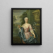 portret Claudine van Royen urodzonej w 1712 roku, żony Pietera Tedinga van Berkhout - Hieronymus van der Mij — oprawiony obraz na ścianie