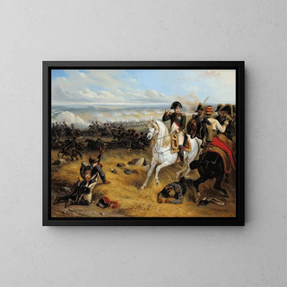 Napoléon w Wagram - Hippolyte Bellangé — oprawiony obraz na ścianie