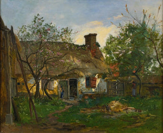 La Chaumière à Berneval - Hippolyte Camille Delpy — widok dzieła
