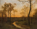 Zachód słońca - Hippolyte Camille Delpy — widok dzieła