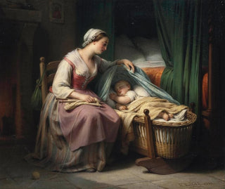 Słodkie sny - Hippolyte Dominique Holfeld — widok dzieła