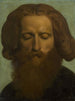 głowy brodatego mężczyzny - Hippolyte Flandrin — widok dzieła