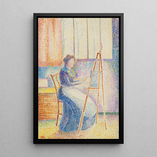 Hippolyte Petitjean - La femme de lartiste son chevalet.webp